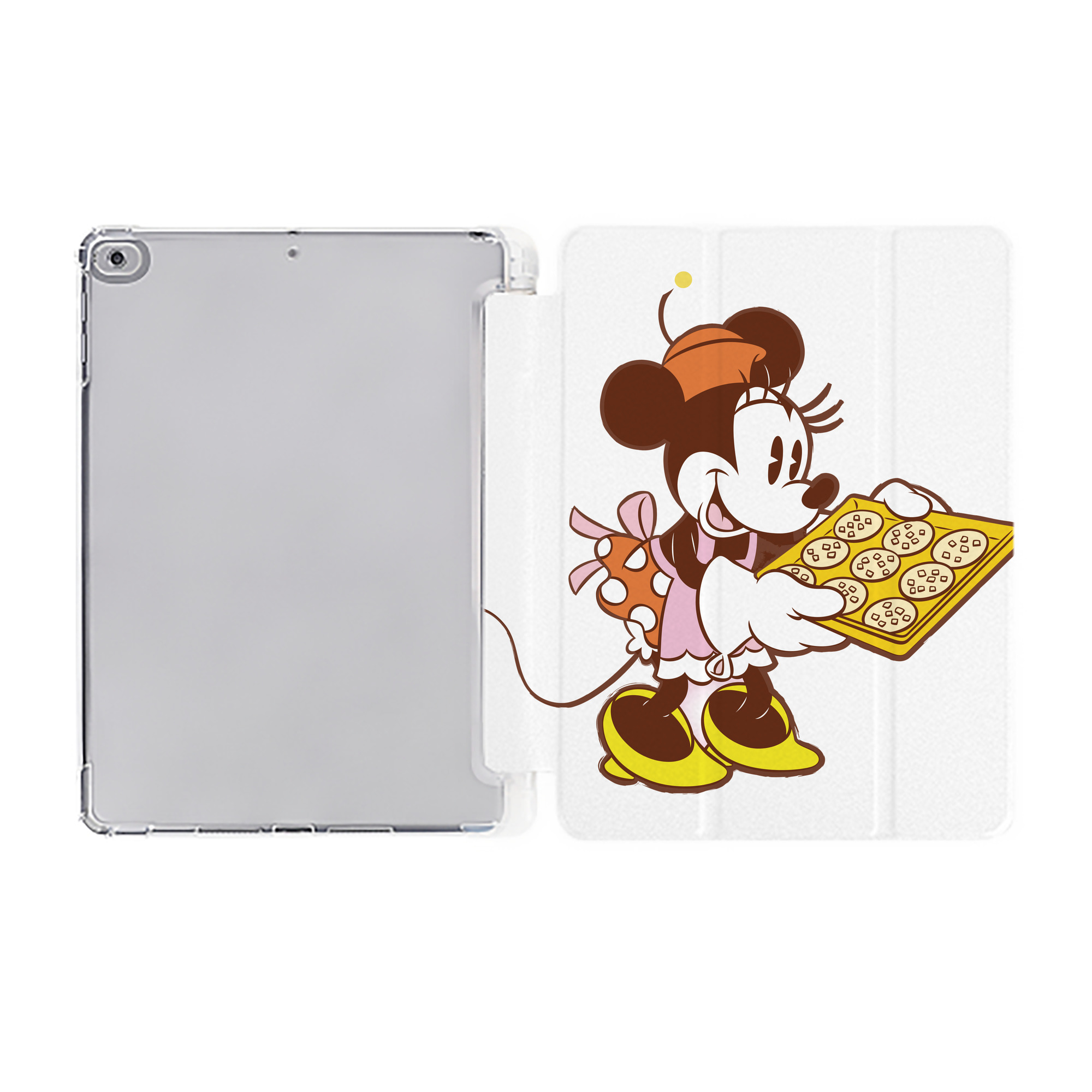 （画像用） ミッキーマウス Mickey Mouse IPad ケース ペン収納付き 三つ折りスタンド PUレザー×シリコン 対応機種9.5/10.5/10.9インチ